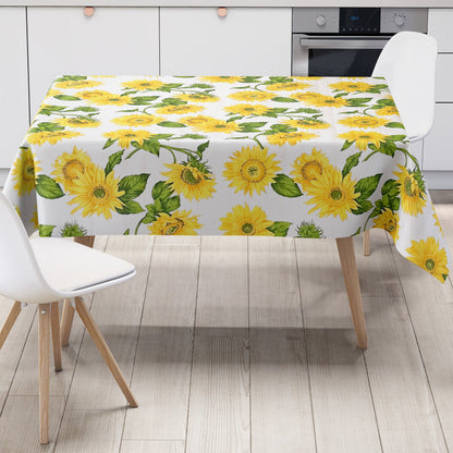 Nappe toile cirée vendue au mètre 01301-00 Pâques Lapin de Pâques Tulipes carrée ronde ovale
