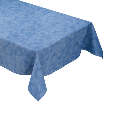Wachstuch Tischdecke marmoriert blau