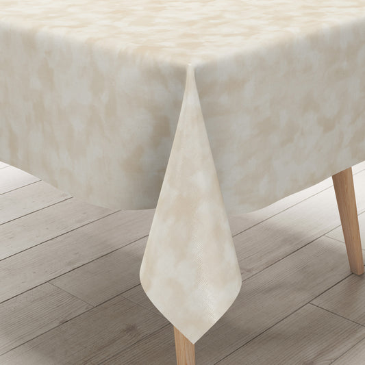 Wachstuch Tischdecke beige marmoriert