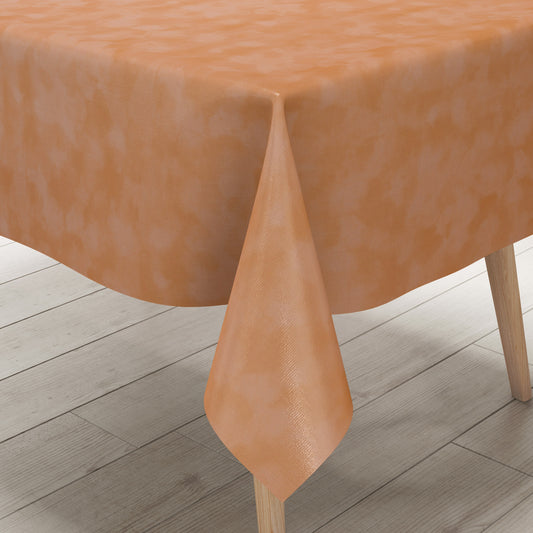 Wachstruch Tischdecke marmoriert terracotta