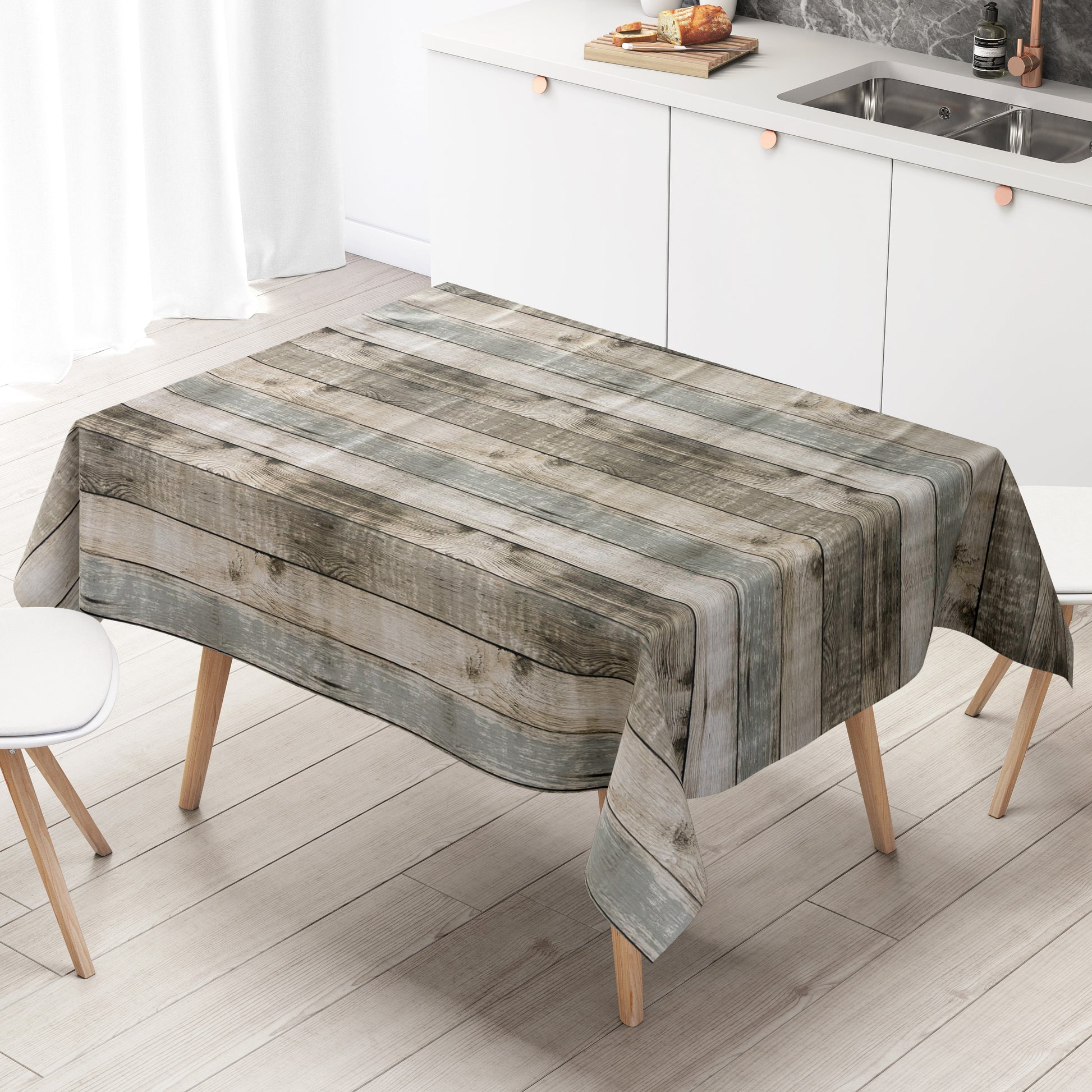 Wachstuch Tischdecke Holzdielen