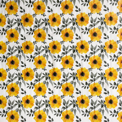 Wachstuchtischdecke gelbe Rosen