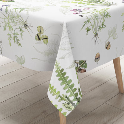 Wachstuch Tischdecke K150245 Herbst Eicheln Kastanien Laub eckig rund oval