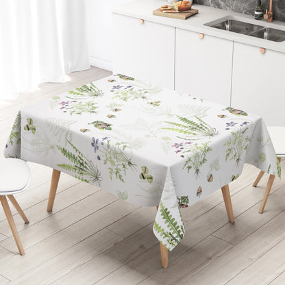 Wachstuch Tischdecke K150245 Herbst Eicheln Kastanien Laub eckig rund oval