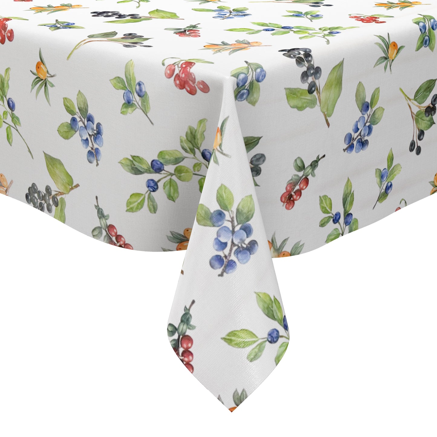 Wachstuch Tischdecke K150270 Waldbeeren und Hagebutten eckig rund oval