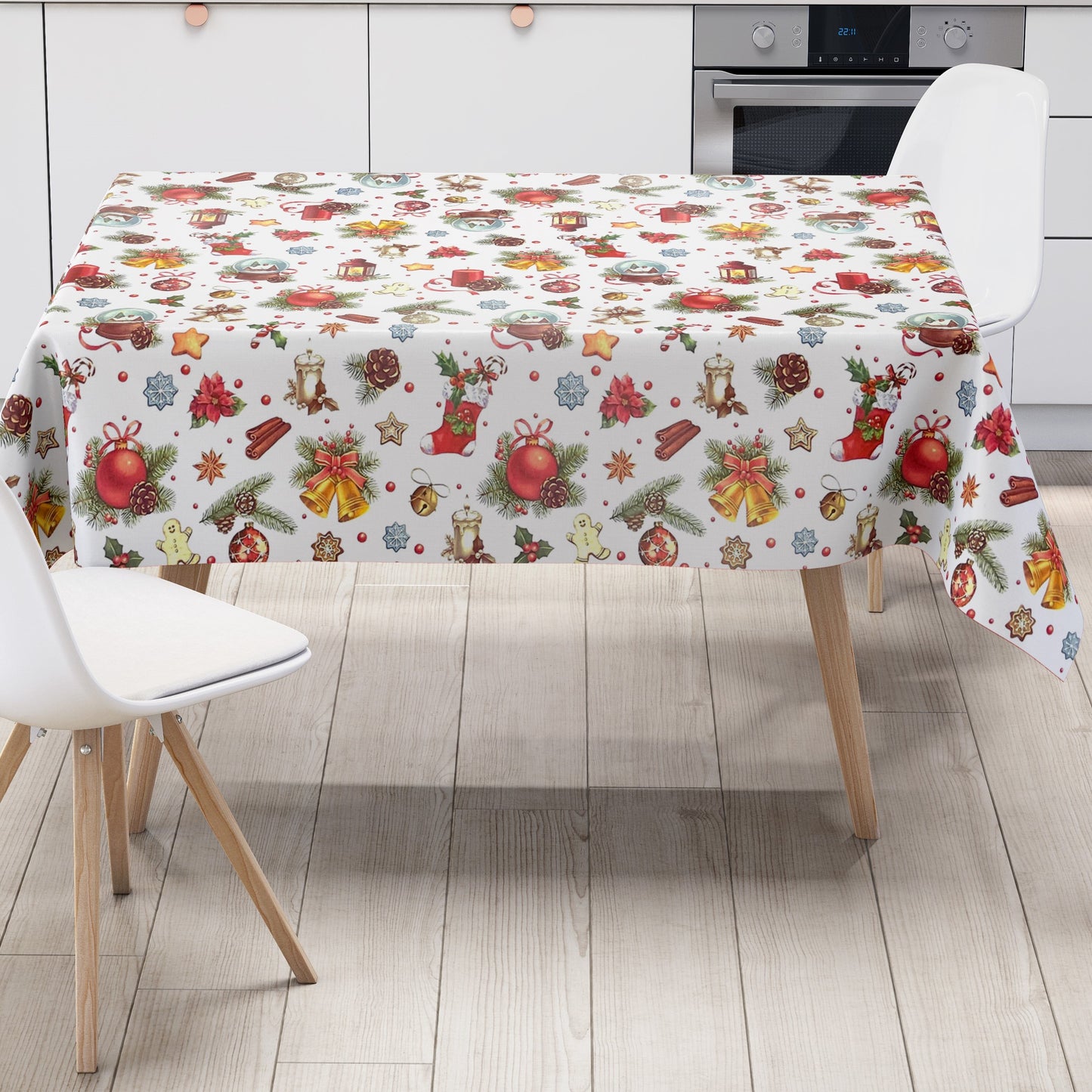 Wachstuch Rolle Weihnachten K18A Weihnachtskugel Dekoration Rollenware