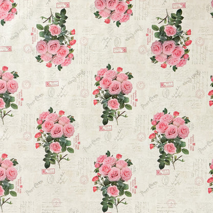 Wachstuch Tischdecke rosa Rosen