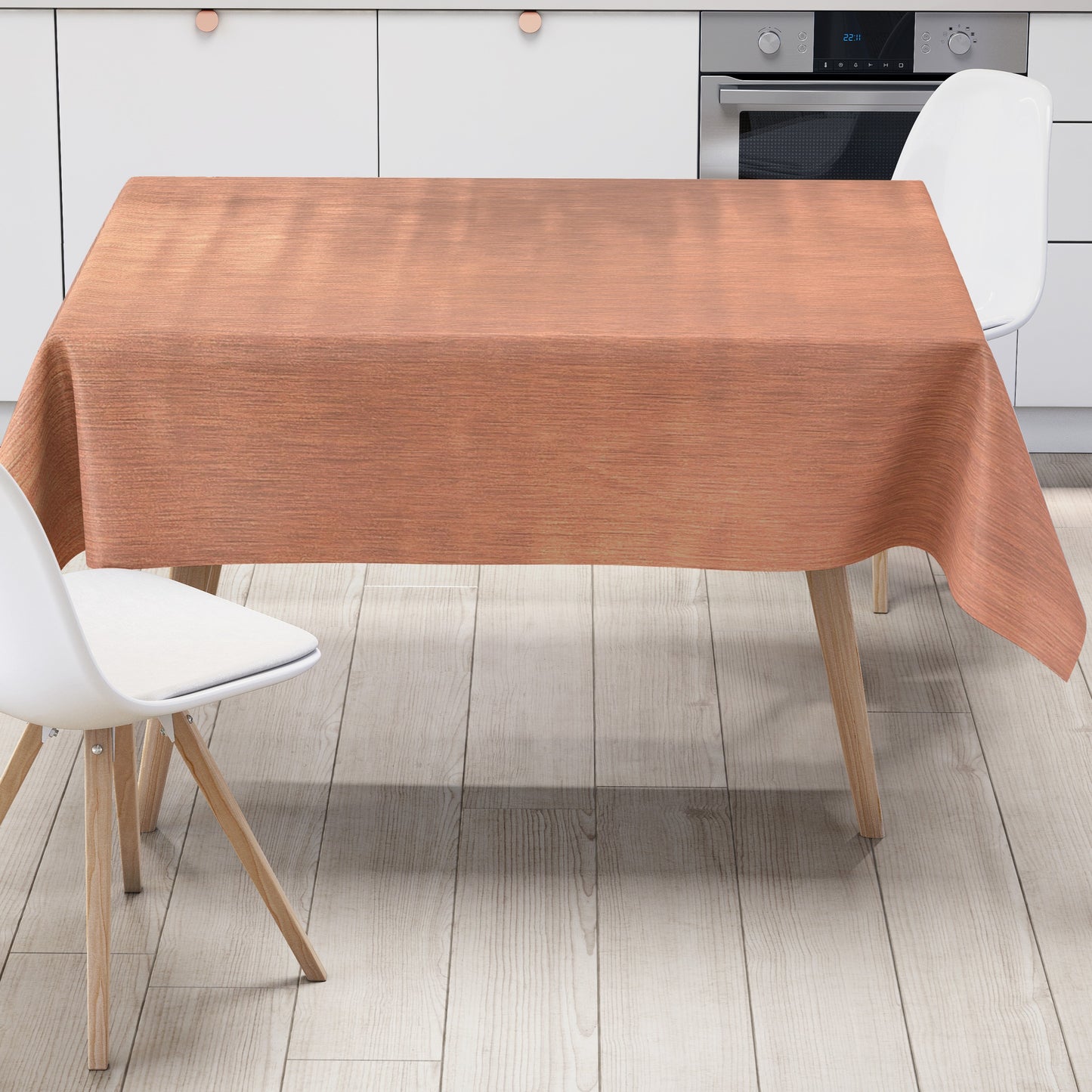 Wachstuch Tischdecke kupfermetallic 