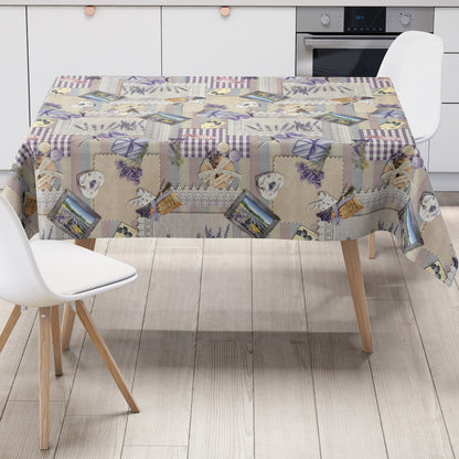 Wachstuch Tischdecke Lavendel lila 