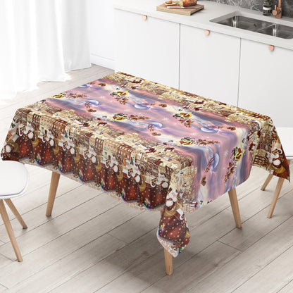 Rouleau de toile cirée Noël K25B Motif de bordure de boules de Noël
