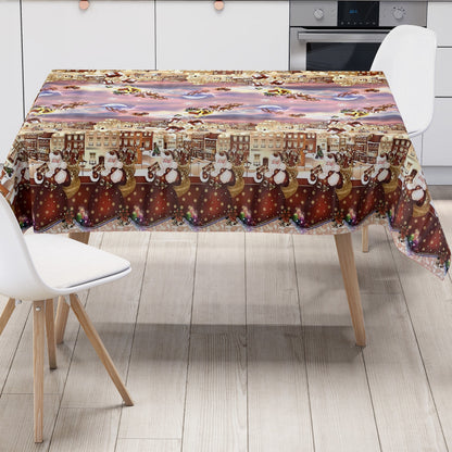 Rouleau de toile cirée Noël K25B Motif de bordure de boules de Noël