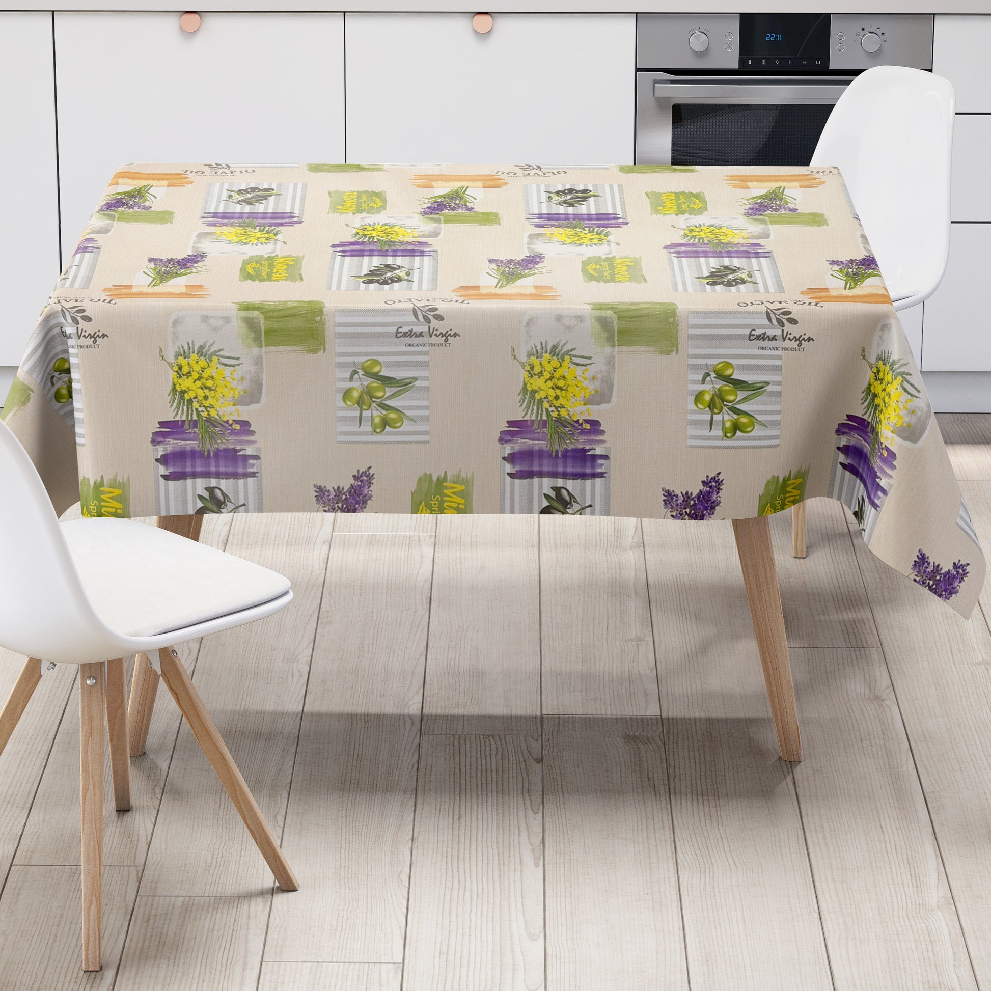 Wachstuch Tischdecke Oliven Landel