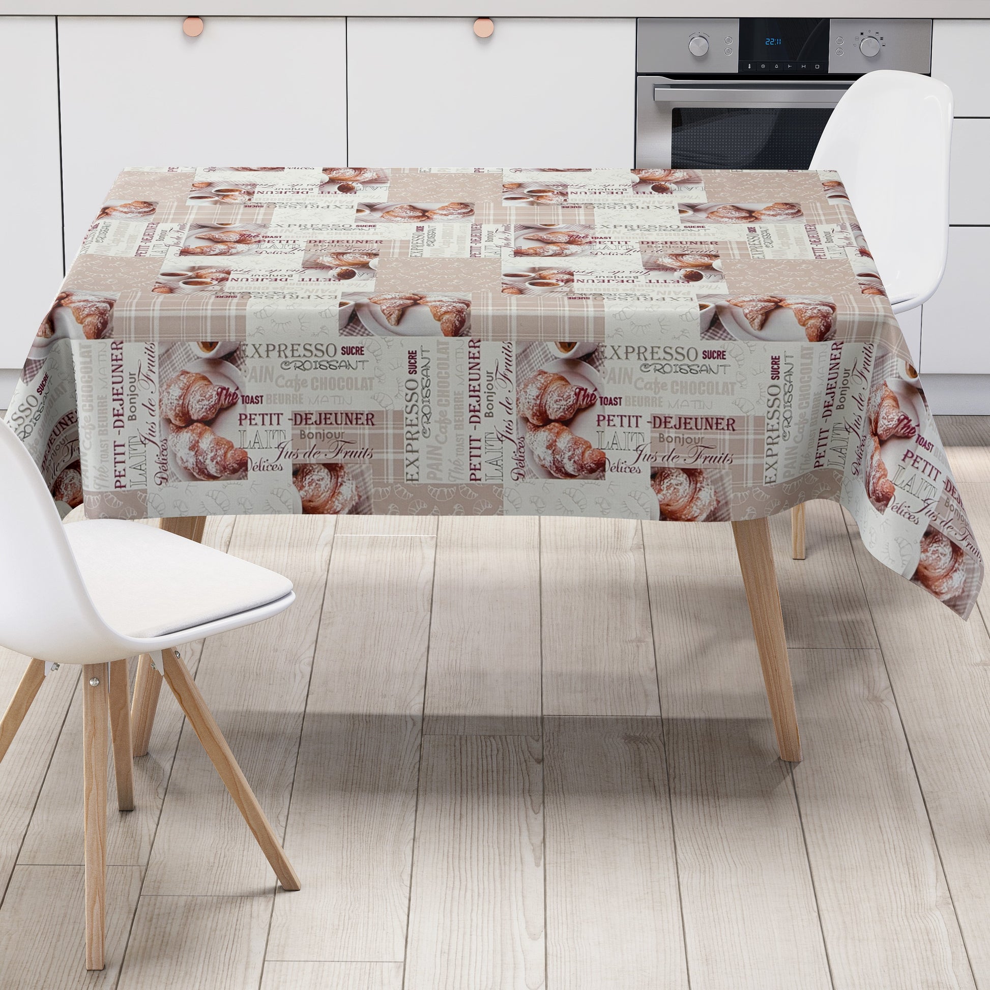 Wachstuch Tischdecke Küchenmotiv