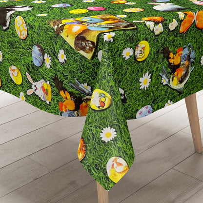 Oilcloth roll sold by the meter roll goods P764-1 Easter Easter eggs Easter bunny
