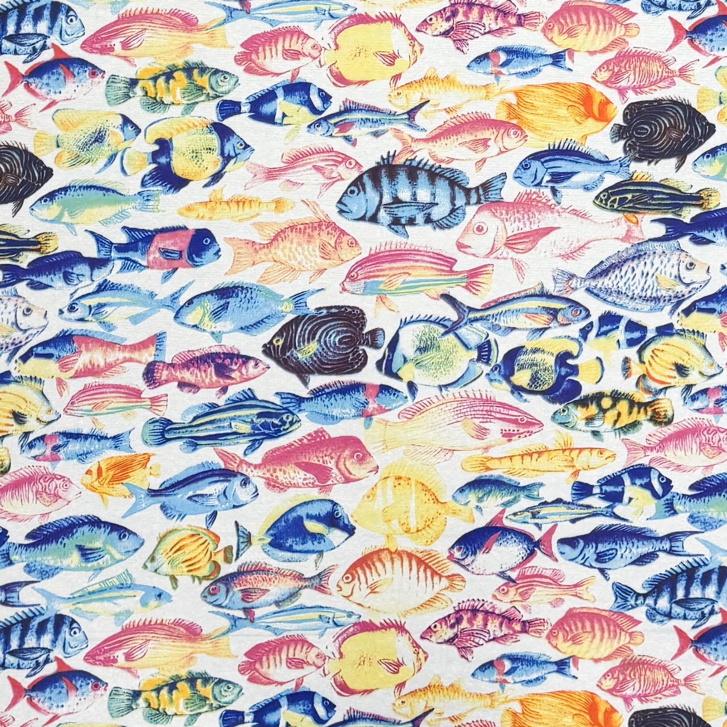 Baumwoll Tischdecke bunte Fische