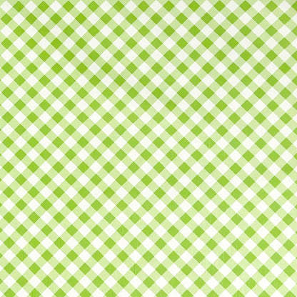 Wachstuch Tischdecke Rautenkaro grün weiß