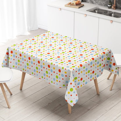 Rouleau de toile cirée vendu au mètre KE45410 pois colorés
