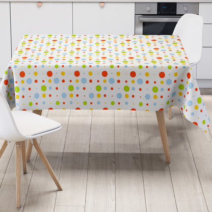 Rouleau de toile cirée vendu au mètre KE45410 pois colorés
