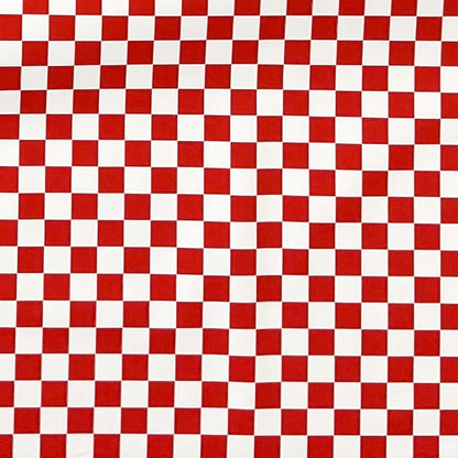 Wachstuch Tischdecke Karo rot weiß