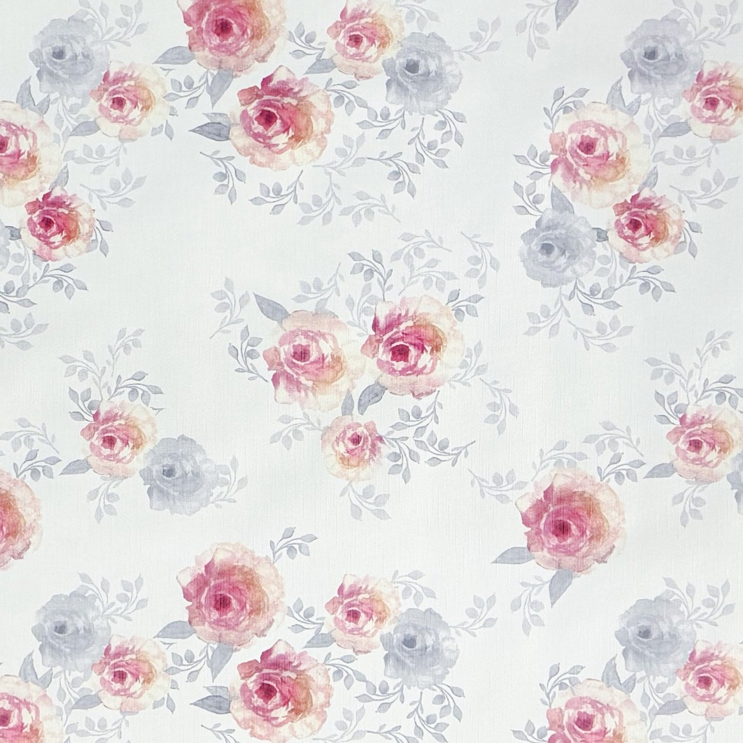 Nappe en toile cirée gaufrée KE4811R roses fleurs carré rond ovale