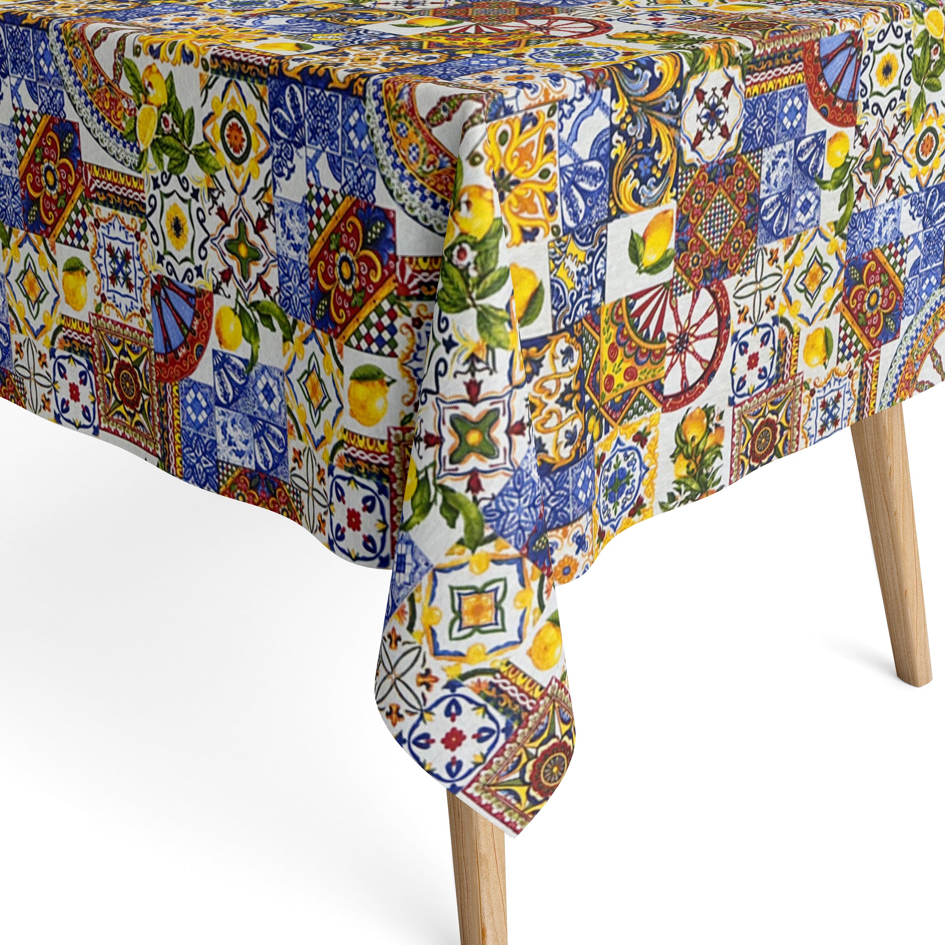 Jacquard Tischdecke Mosaik und Fliesen