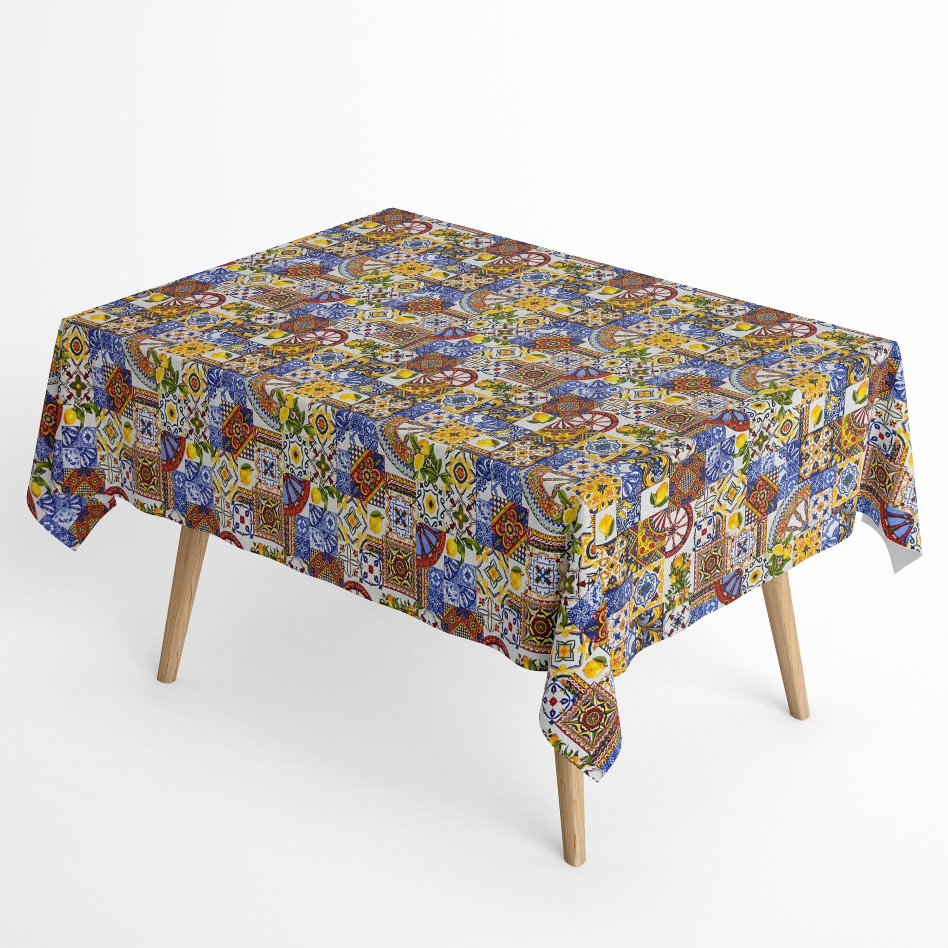 Jacquard Tischdecke Mosaik und Fliesen
