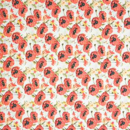 textile Tischdecke Mohnblumen