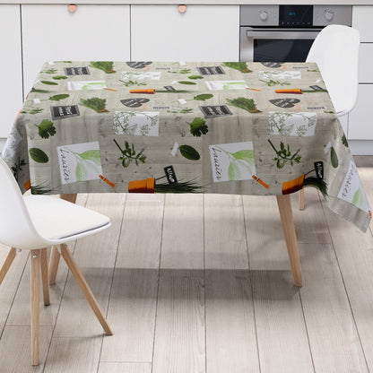 Wachstuch Tischdecke Kräuter