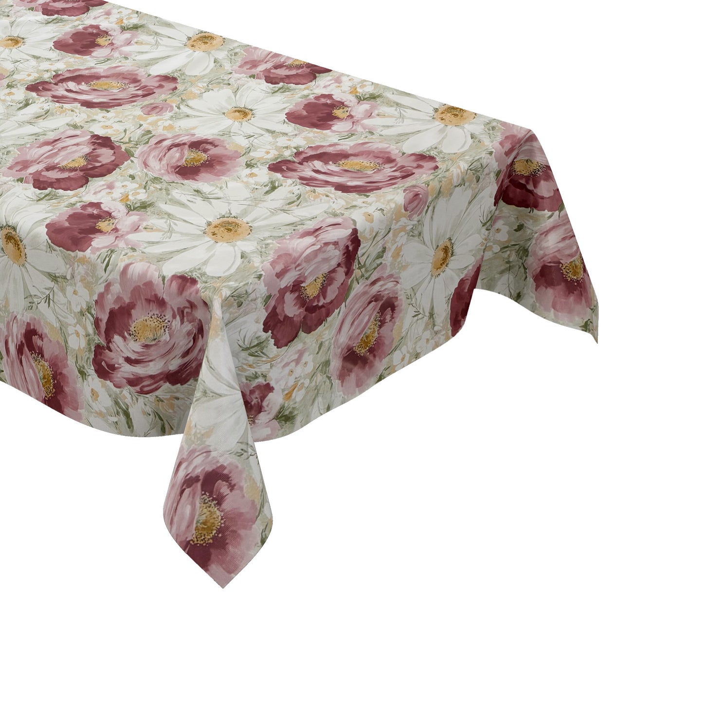Wachstuch Tischdecke Mohnblumen Margeriten