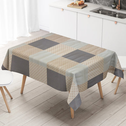 Wachstuch Tischdecke Patchwork Ornamente