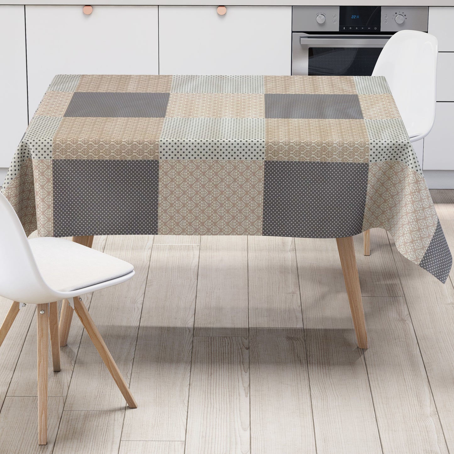 Wachstuch Tischdecke Patchwork Ornamente