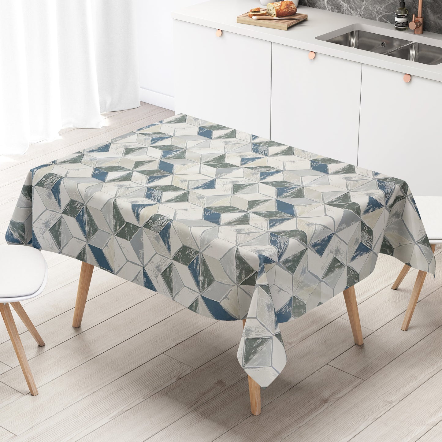 Wachstuch Tischdecke Würfel