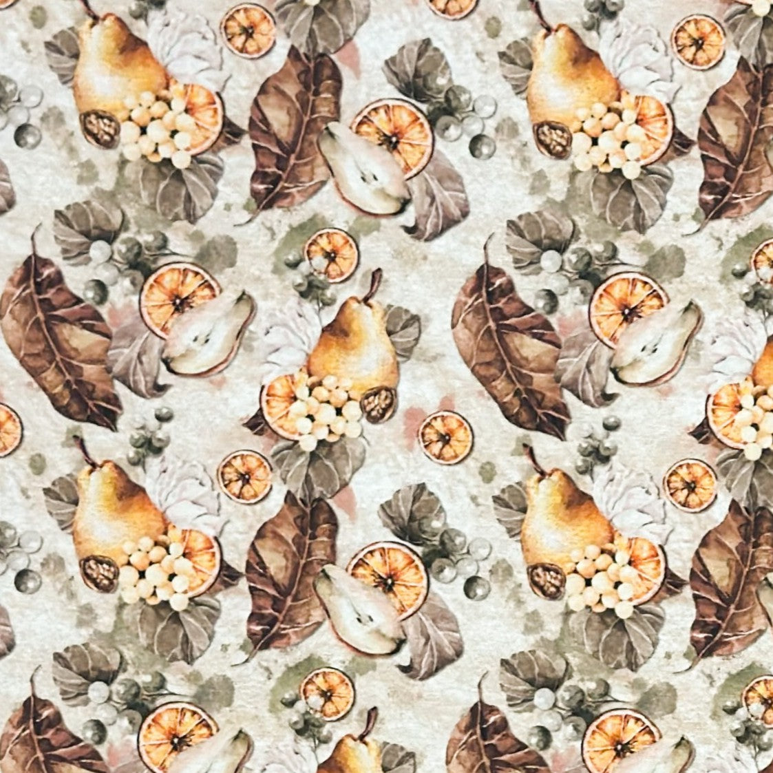 Jacquard Tischdecke Herbst Früchte Blätter Obst