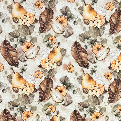 Jacquard Tischdecke Herbst Früchte Blätter Obst