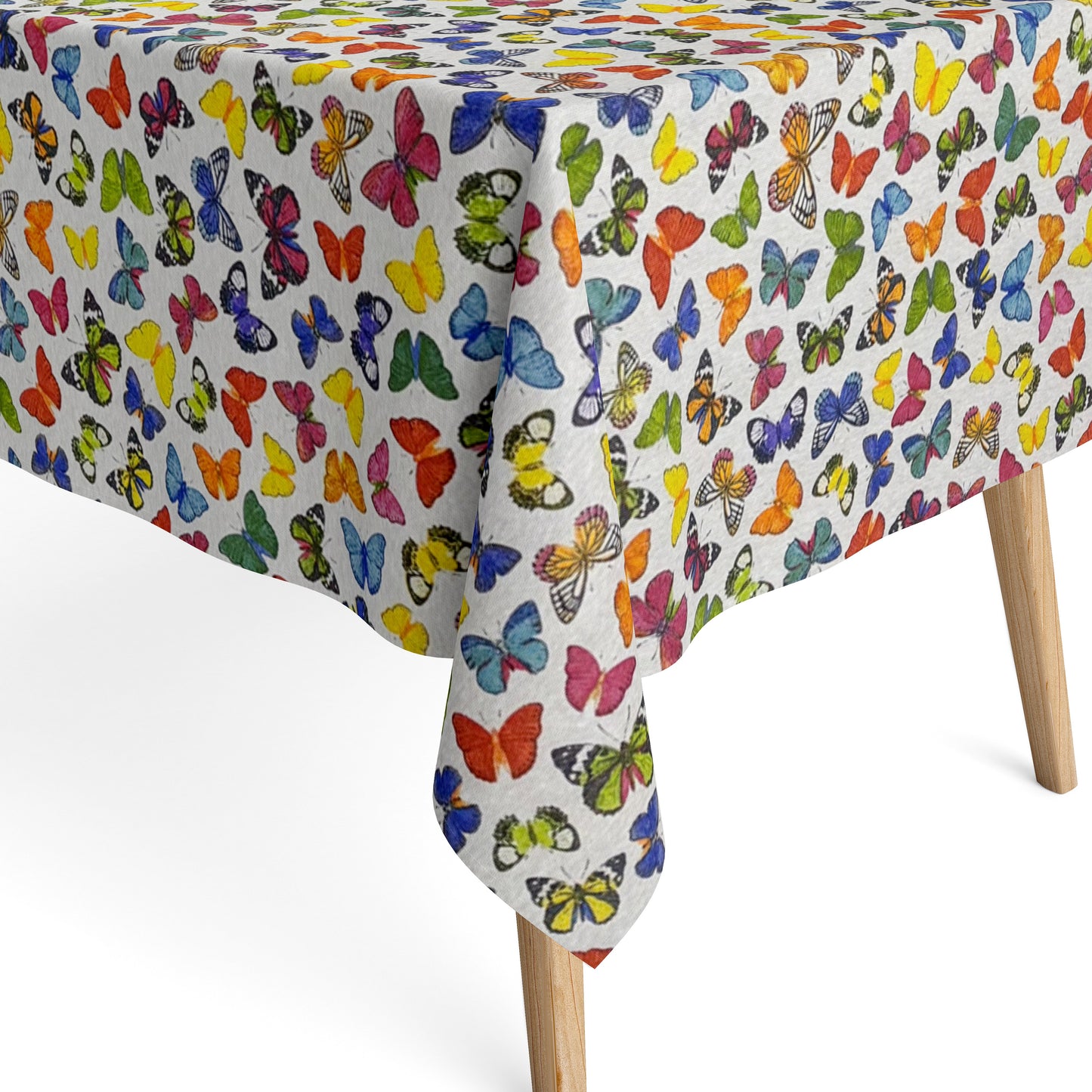 beschichtete Baumwolltischdecke Schmetterlinge