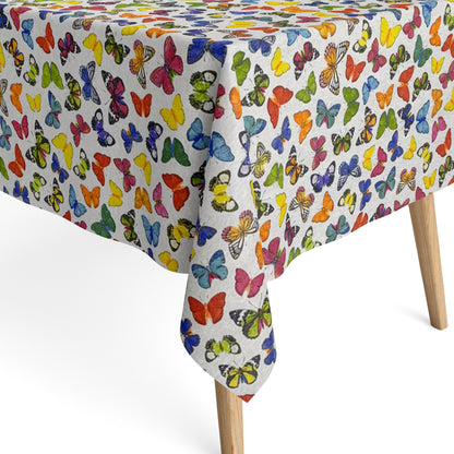 beschichtete Baumwolltischdecke Schmetterlinge