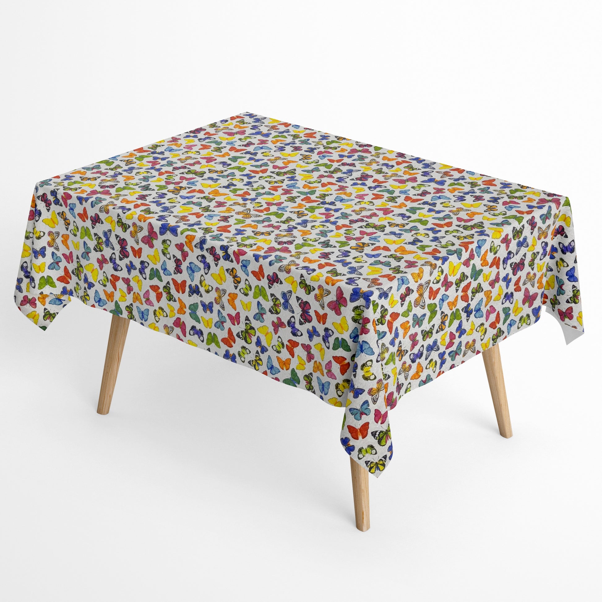 beschichtete Baumwolltischdecke Schmetterlinge