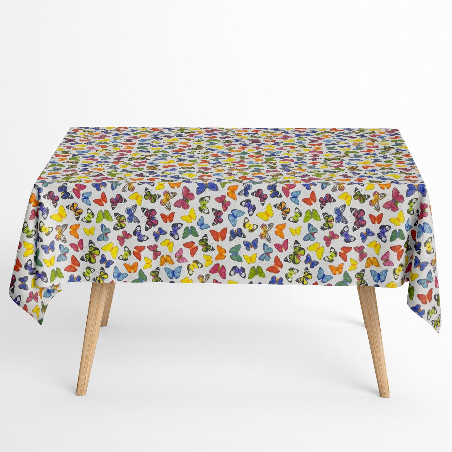 beschichtete Baumwolltischdecke Schmetterlinge