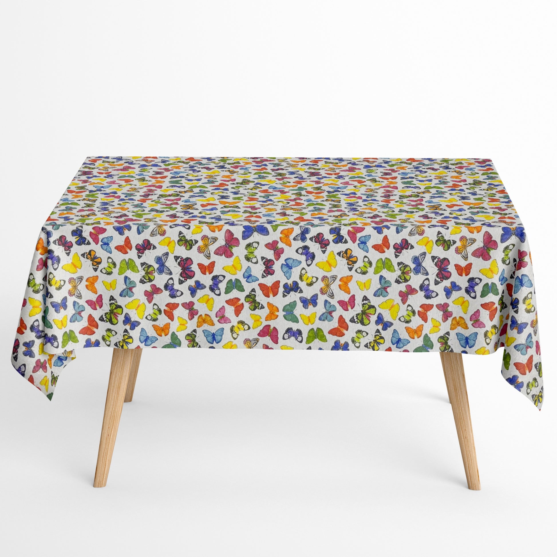 beschichtete Baumwolltischdecke Schmetterlinge