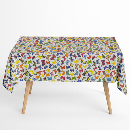 beschichtete Baumwolltischdecke Schmetterlinge