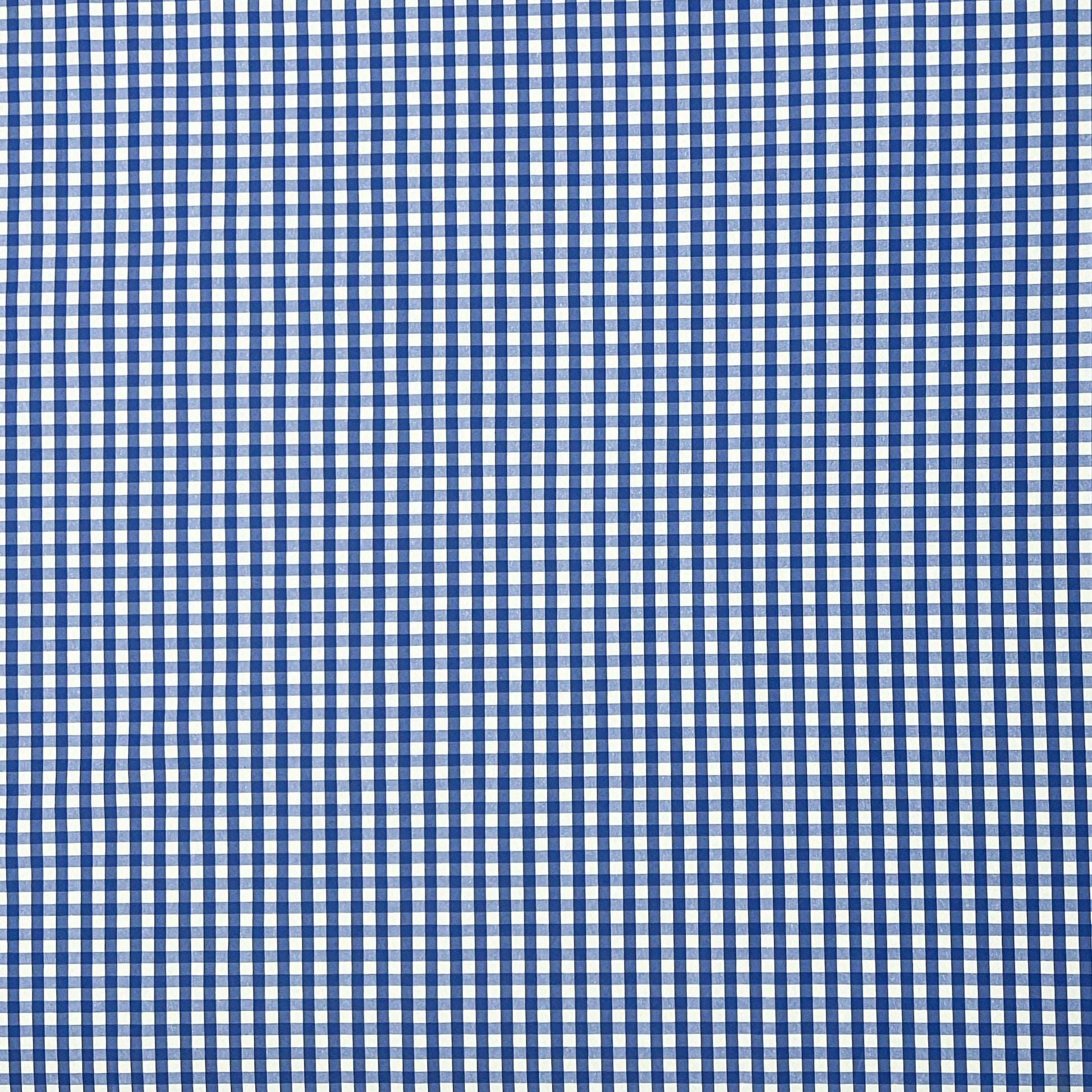 textile Baumwolltischdecke kariert blau 