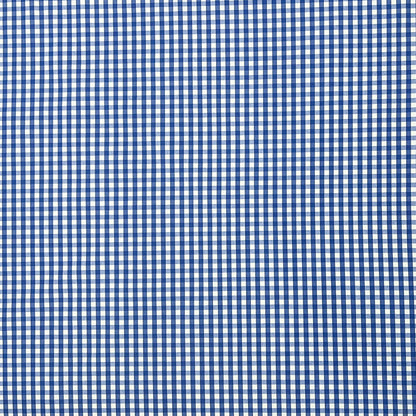 textile Baumwolltischdecke kariert blau 