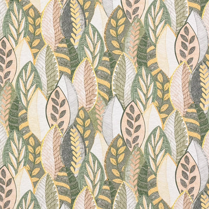 Baumwoll Tischdecke beige grün Herbst