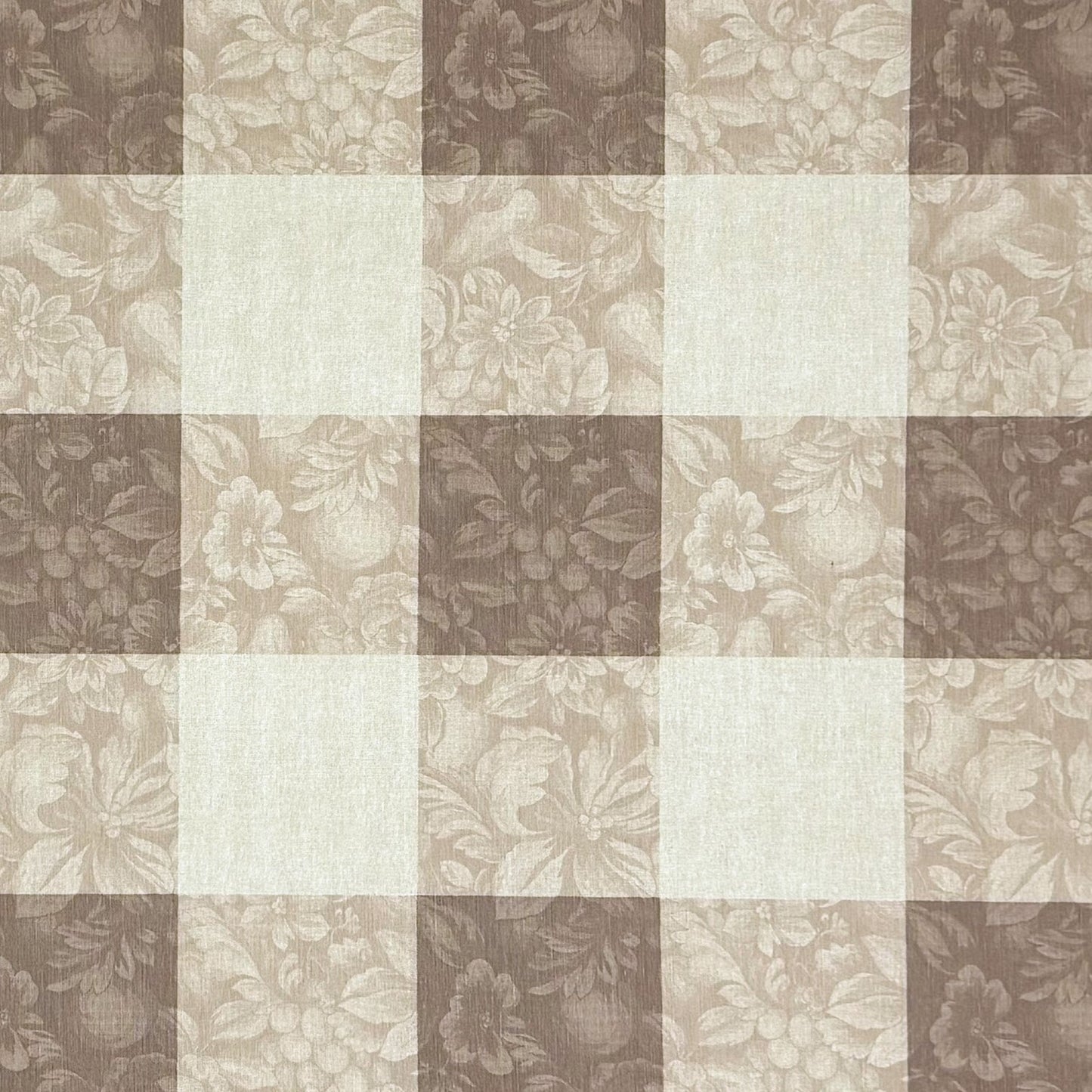 Jacquard Baumwoll Tischdeckecke KAro und Blumen