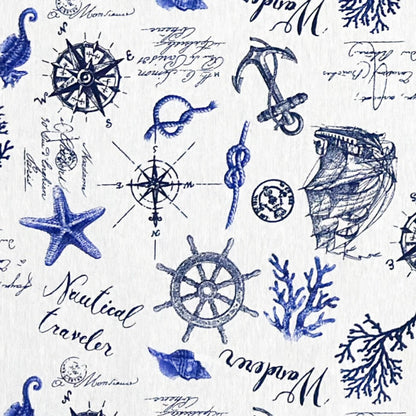 Jacquard Tischdecke maritim