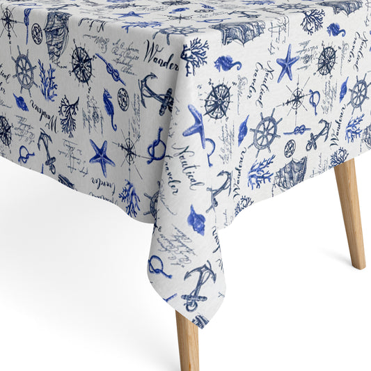 Jacquard Tischdecke maritim
