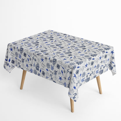 Jacquard Tischdecke maritim