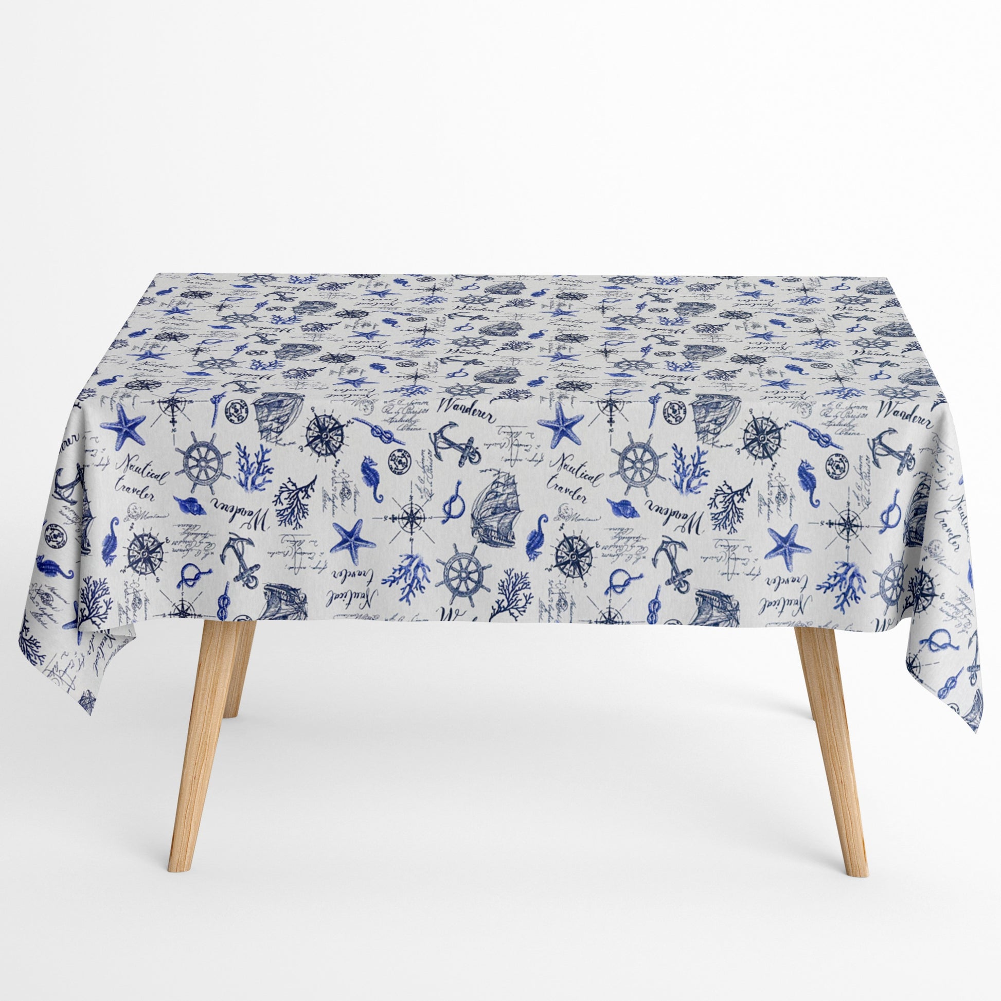 Jacquard Tischdecke maritim