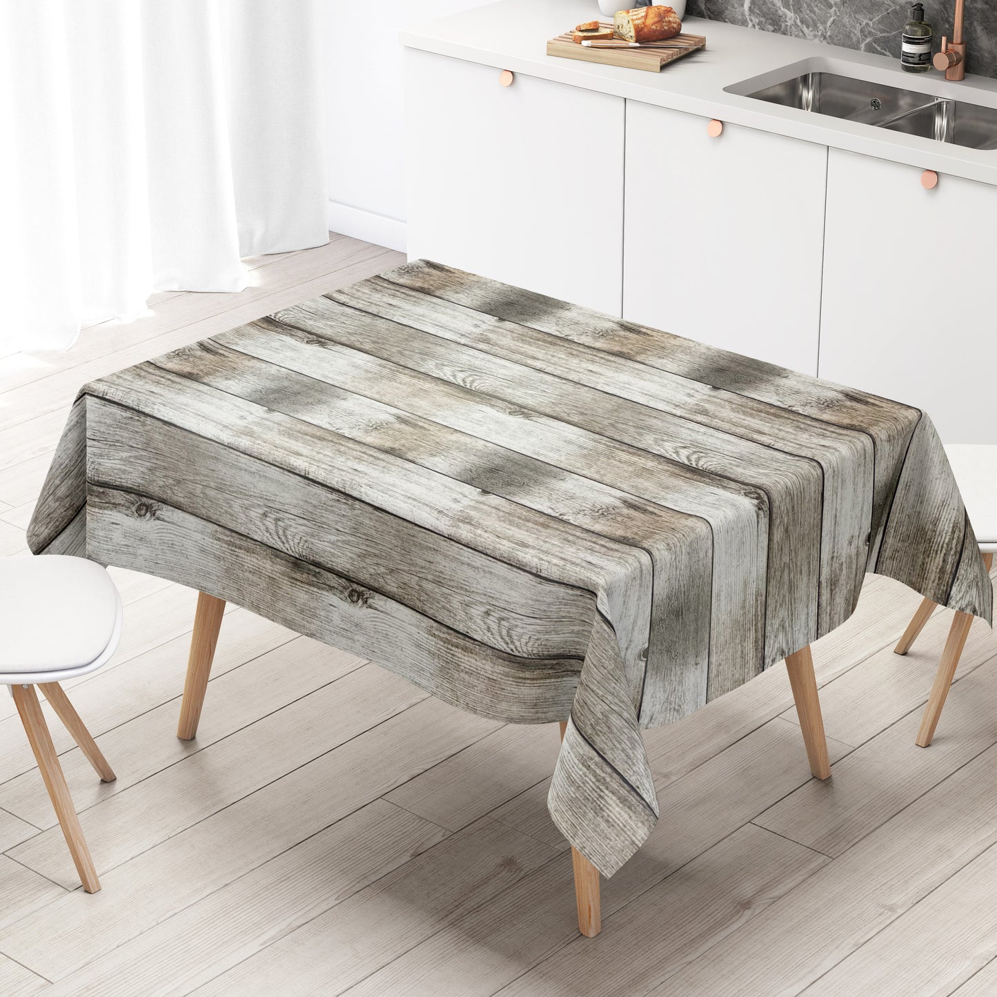 Wachstuch Tischdecke Holz Dielen