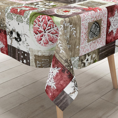 Wachstuch Rolle Weihnachten P1031-2 Sterne Herzen Winter rot Rollenware